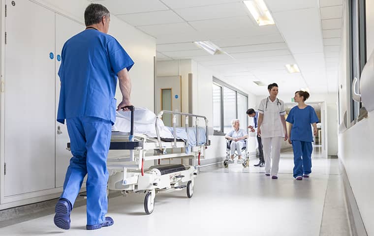 medical staff in hospital