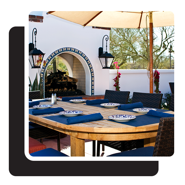 restaurant seating area