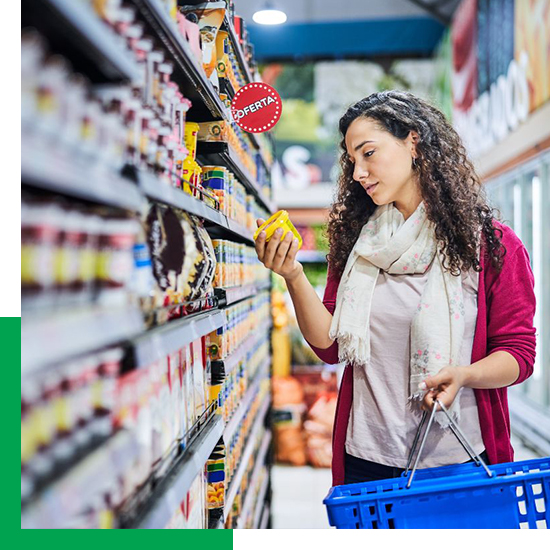 woman at grocery store